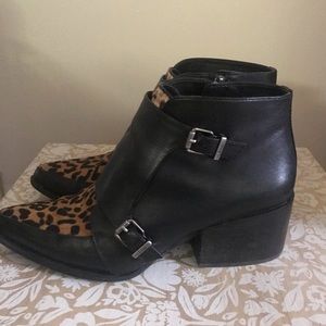 Circus by Sam Edelman leopard and black booties